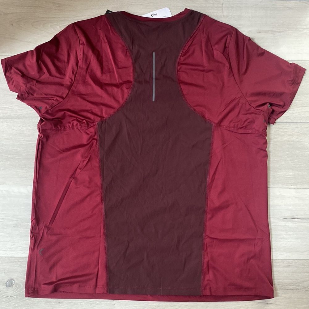 Zyia Active Men's Black Mesh‎ Ventilation T XXXL Wine Color Nwt - Picture 6 of 6